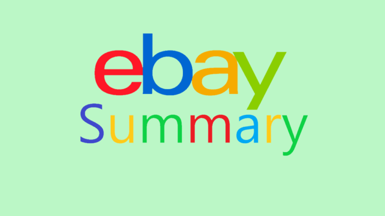 my ebay summary​