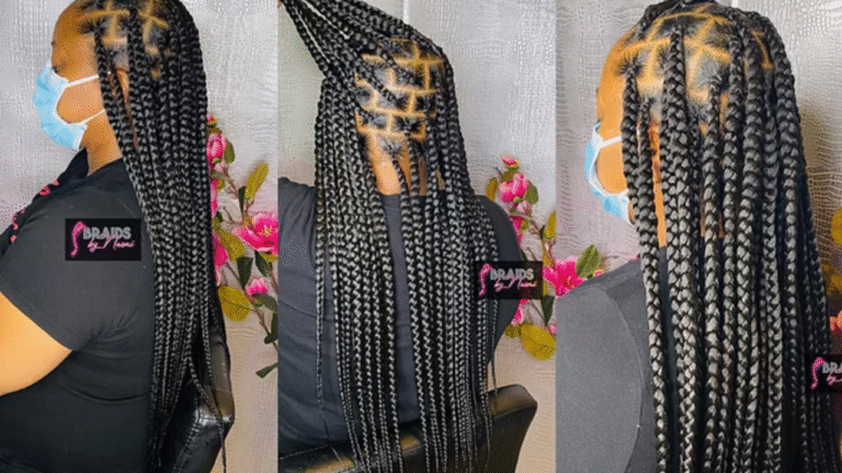 large knotless braids​